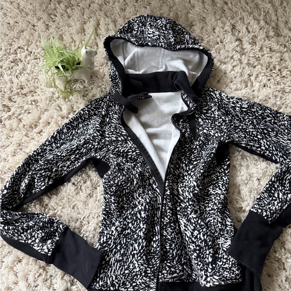 Athleta Black and White Utility Jacket